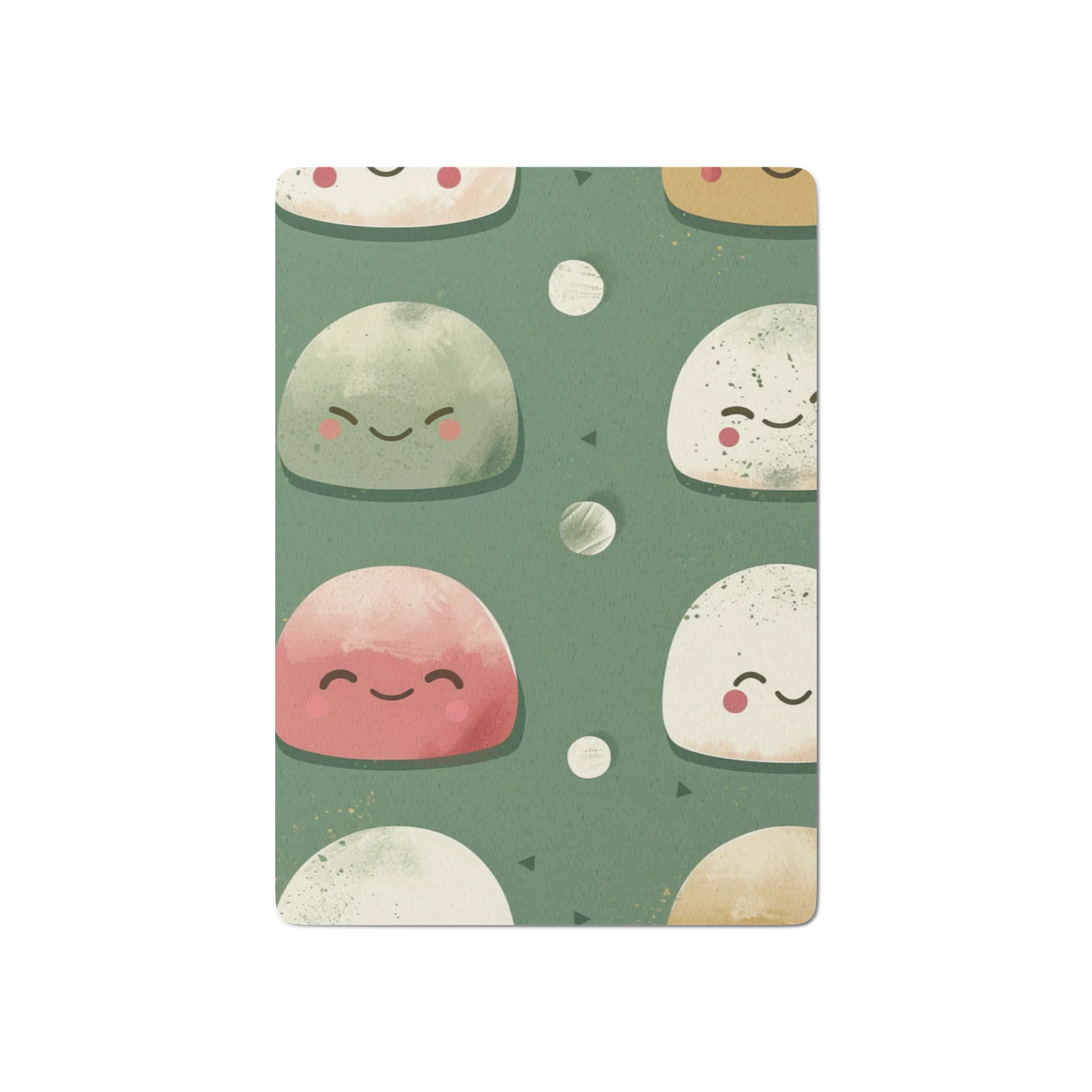 Cute Japanese Mochi Playing Cards - Kawaii Green Dessert Poker Deck product image (2)