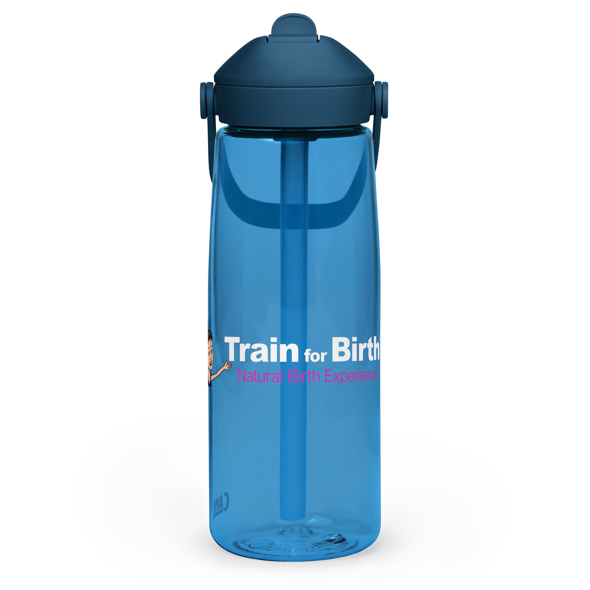 Train for Birth® 25oz CamelBak Thrive® Flip Straw Oxford Blue Water Bottle product image (3)
