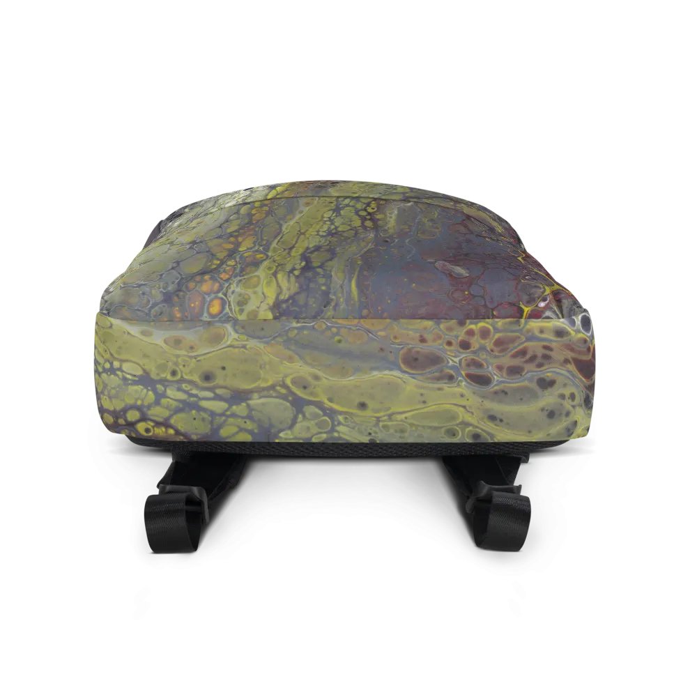 Amphibian - Acrylic Pour Print, Backpack product image (1)