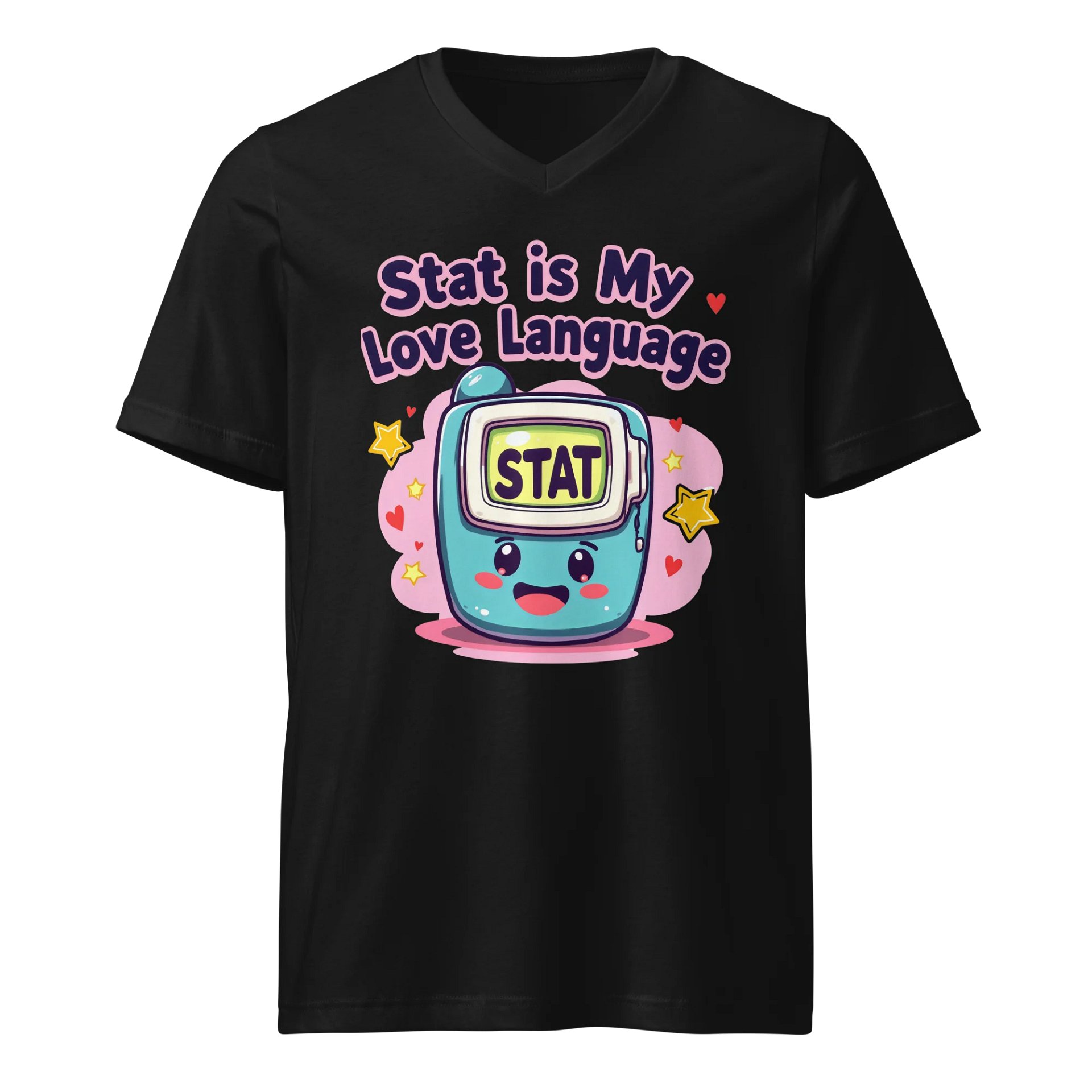 STAT Love: Playful Monitor V-Neck Tee product image (1)