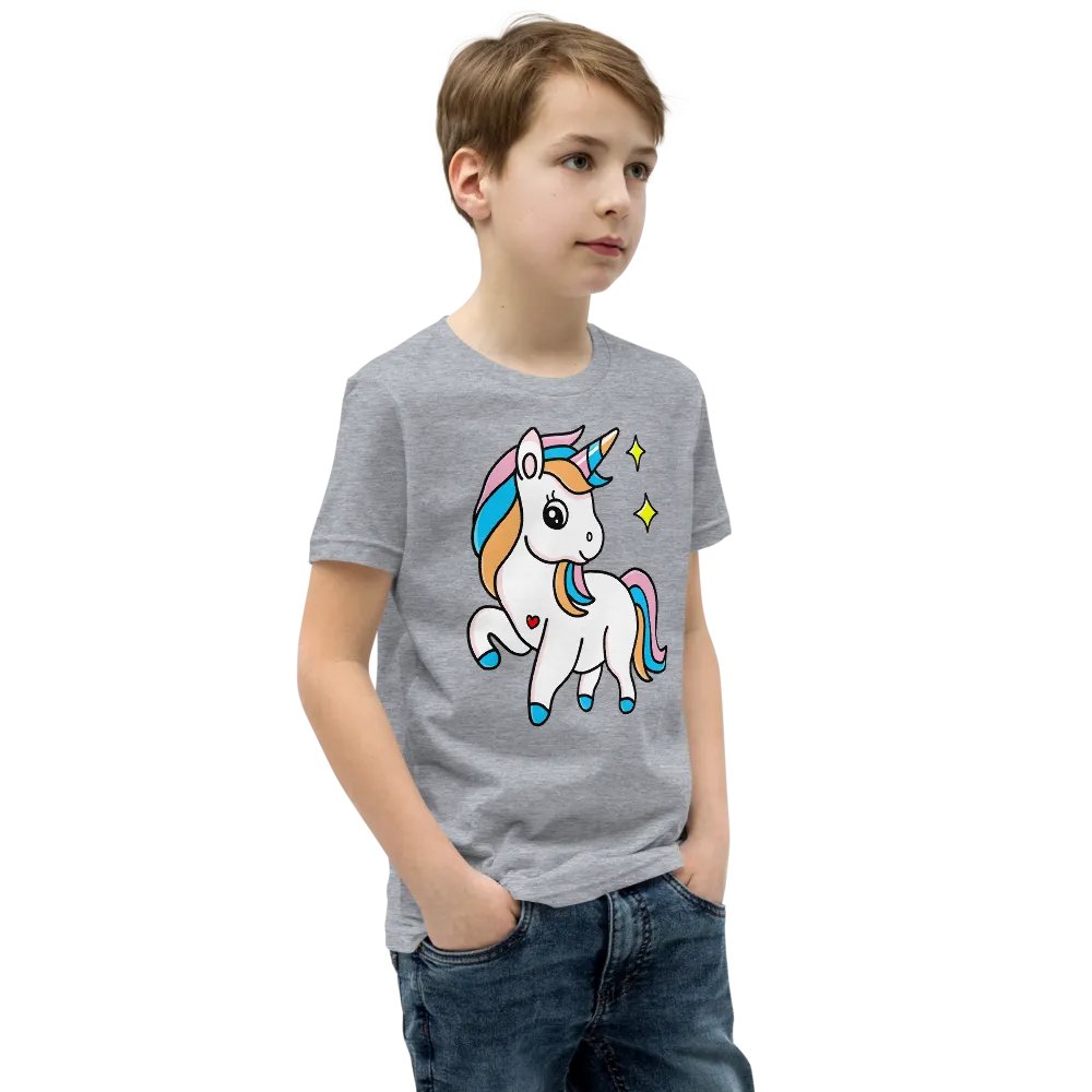 Rainbow Unicorn Youth T-Shirt product image (2)