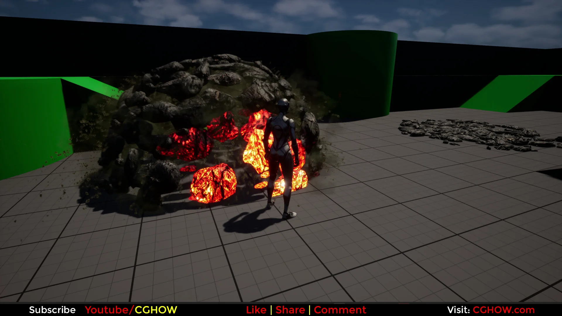 Rock Shield FX in Unreal Engine 5 Niagara | CGHOW