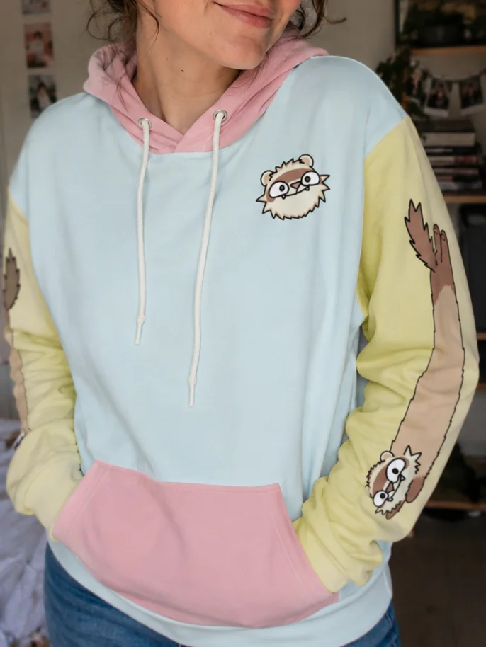 Tri-Colour Ferret Hoodie - BEST SELLER product image (1)