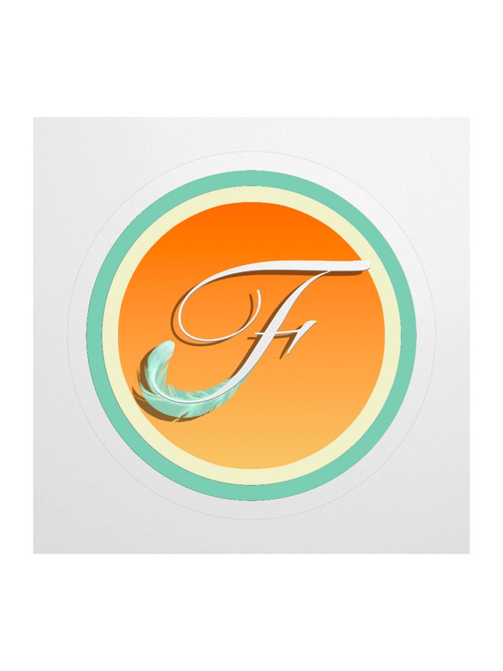 Feather Logo Sticker product image (1)