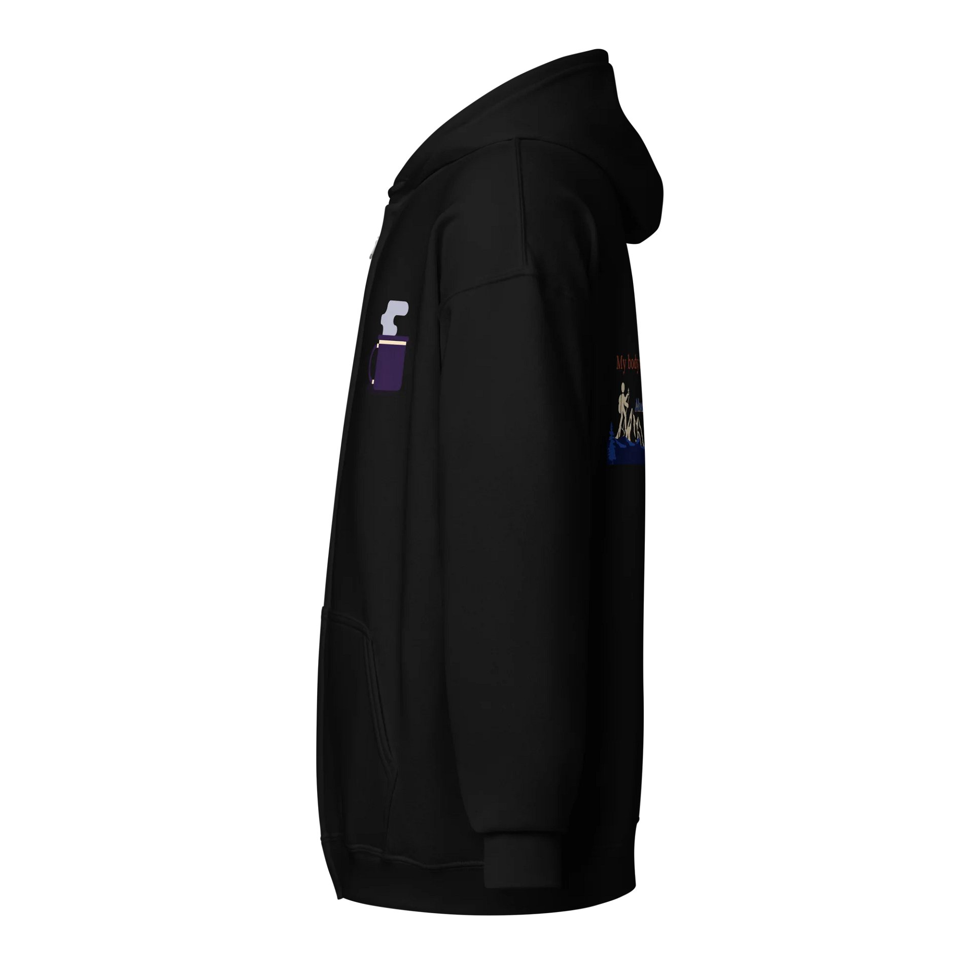My Body is In Office Zip Hoodie product image (3)