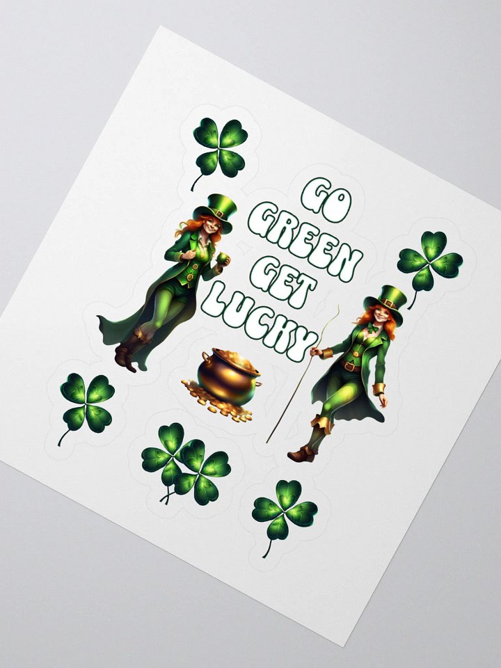 Go Green Get Lucky - St. Patrick's Day Sticker product image (2)