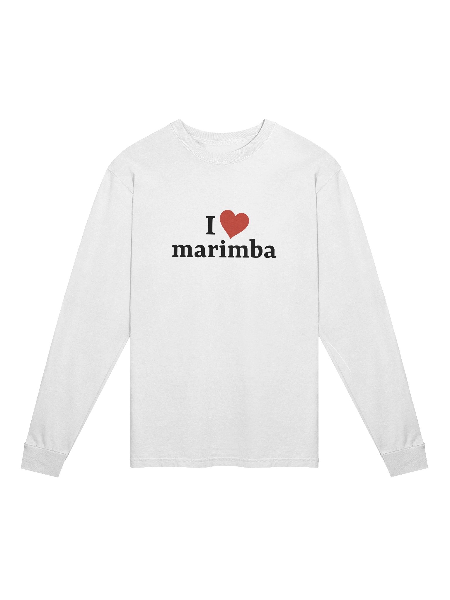 I <3 marimba | long sleeve comfort colors t-shirt product image (1)