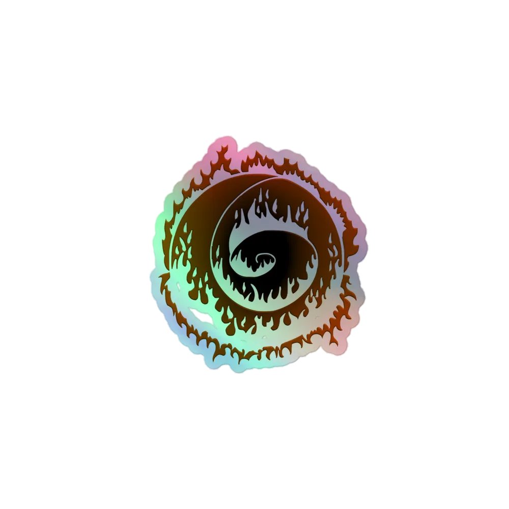 Inferno Spiral Holographic Sticker product image (1)