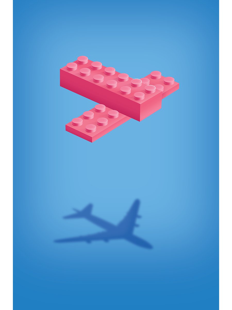 Plane (Pink) | Poster product image (1)