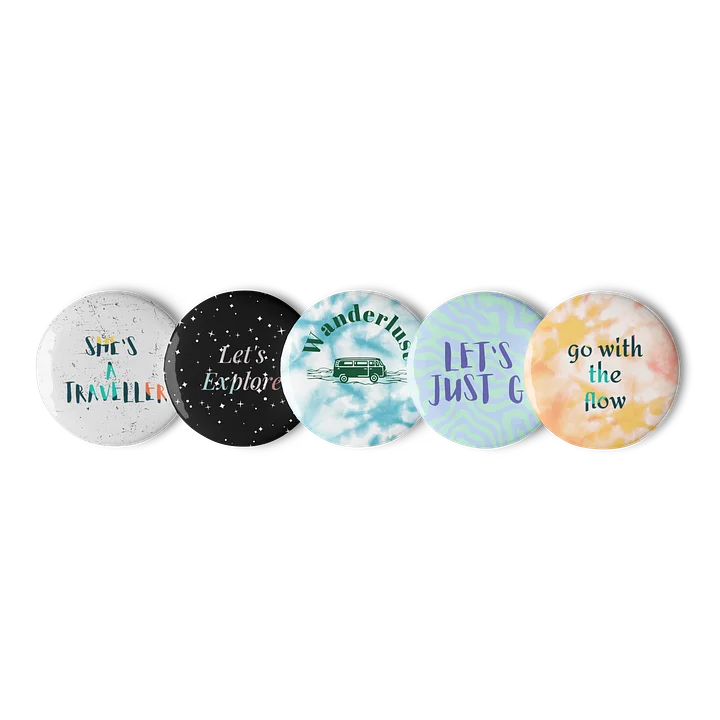Wanderlust Vibes Pin Button Set product image (2)