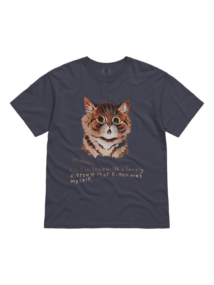Louis Wain Cat Art T-Shirt - Relaxed Fit Heavyweight Unisex Cotton T-Shirt product image (1)