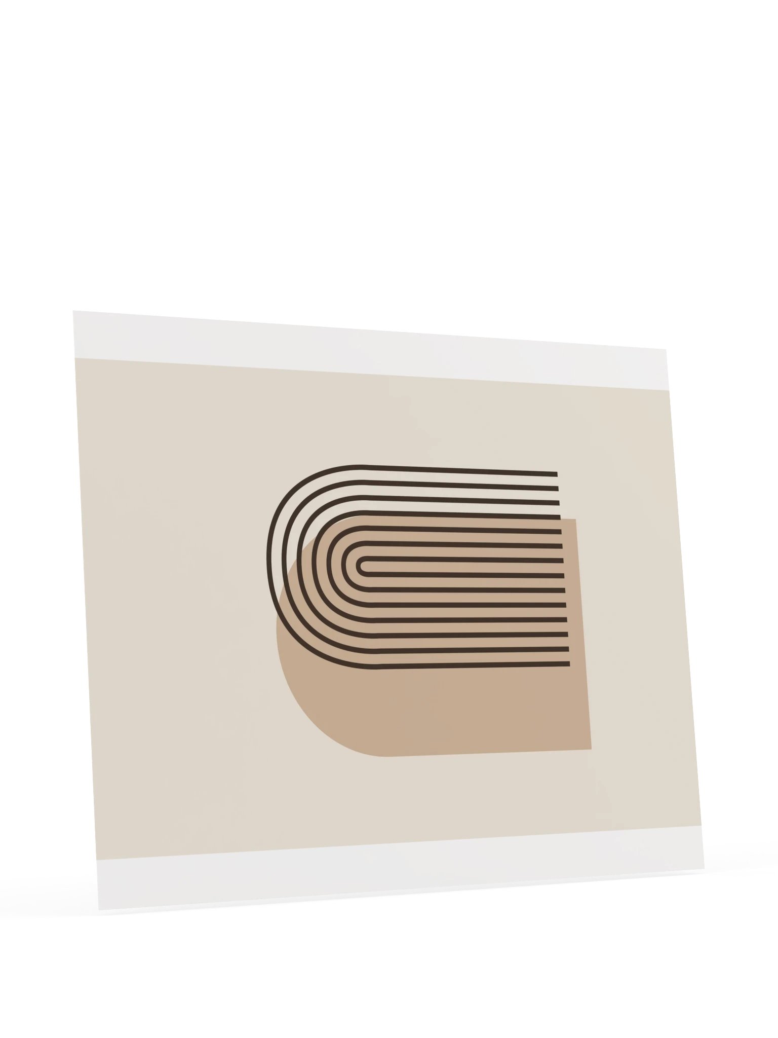 Mocha Layered Arch Print | Neutral Bathroom Wall Art product image (11)
