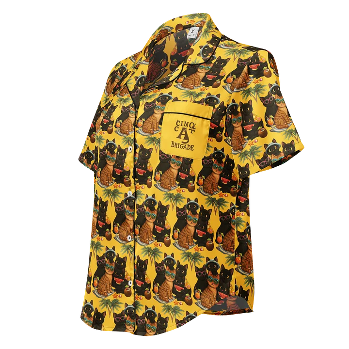 Cat brigade summer Silky Pajama Top product image (1)