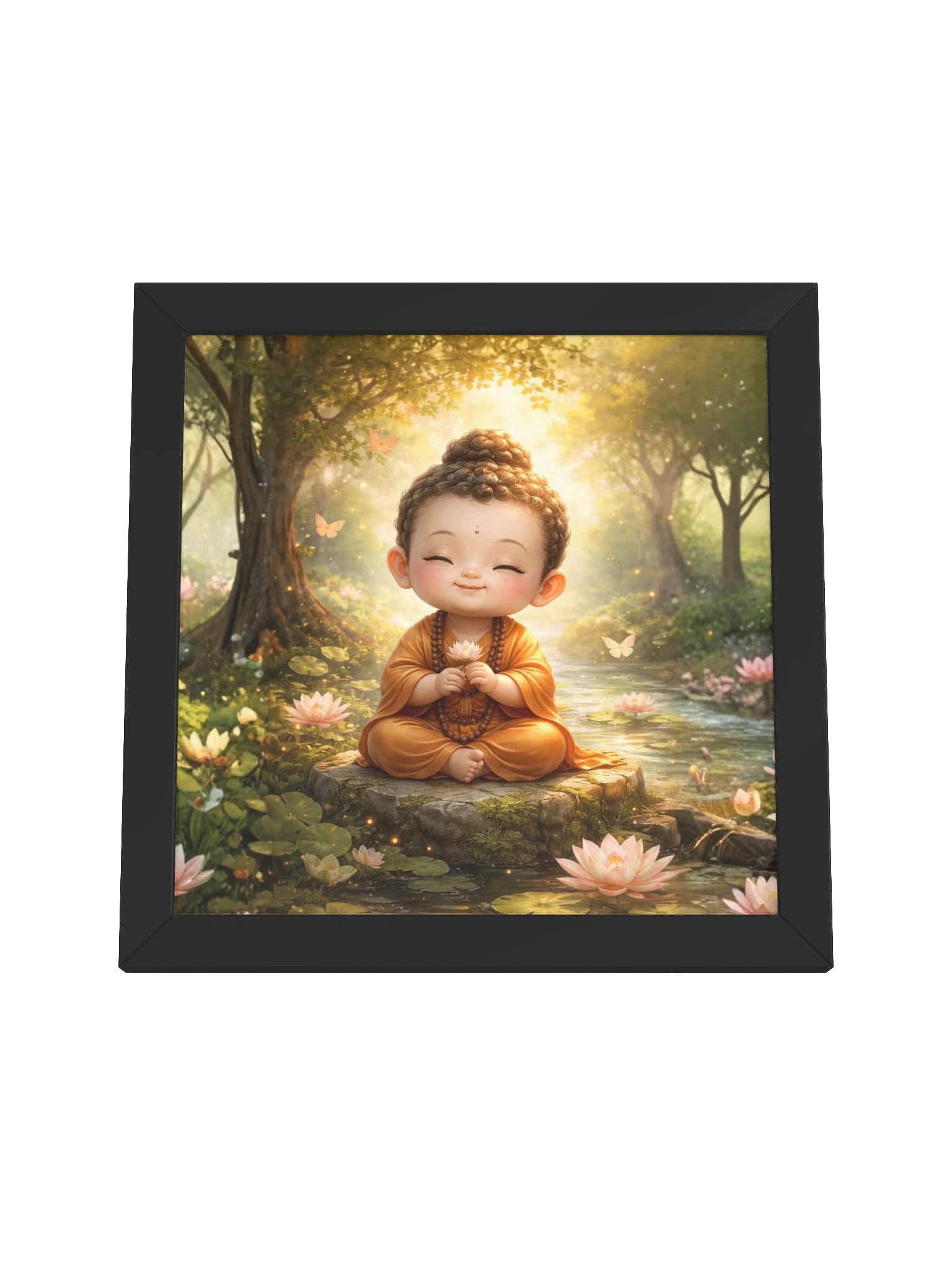 Little Buddha Lotus Meditation Art Print product image (47)