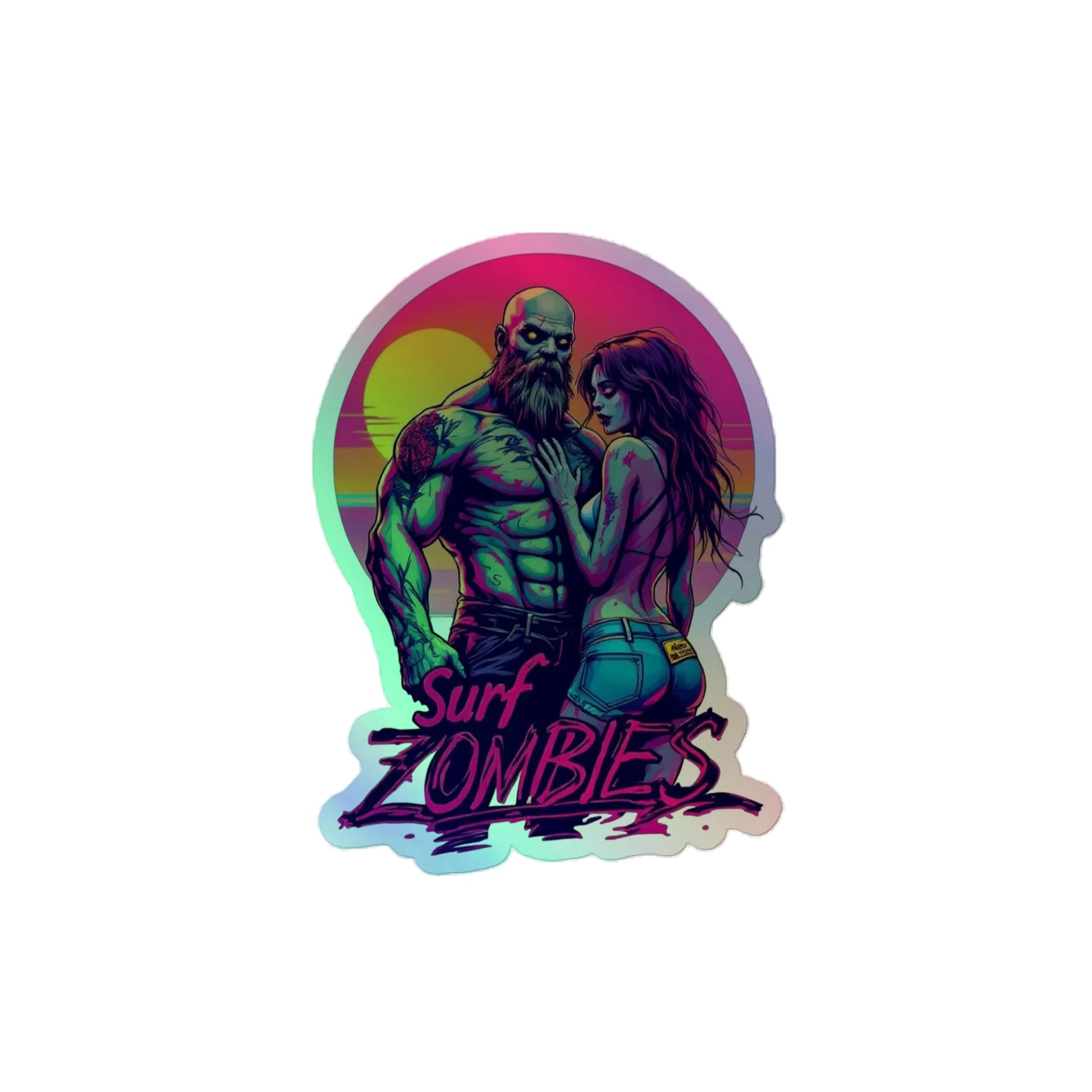 Big Kahuna holographic sticker product image (1)