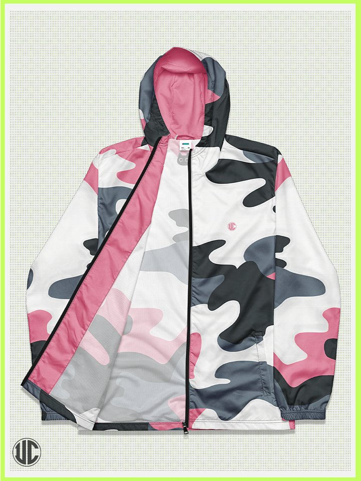 Bubblegum Pink Camo Windbreaker product image (1)