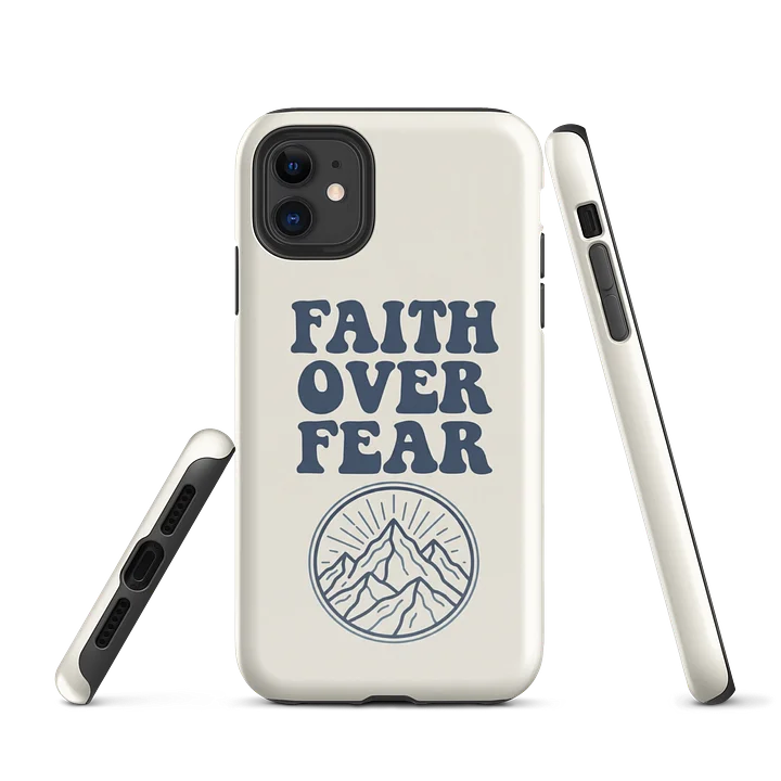 Faith Over Fear Mountain iPhone Tough Case product image (1)