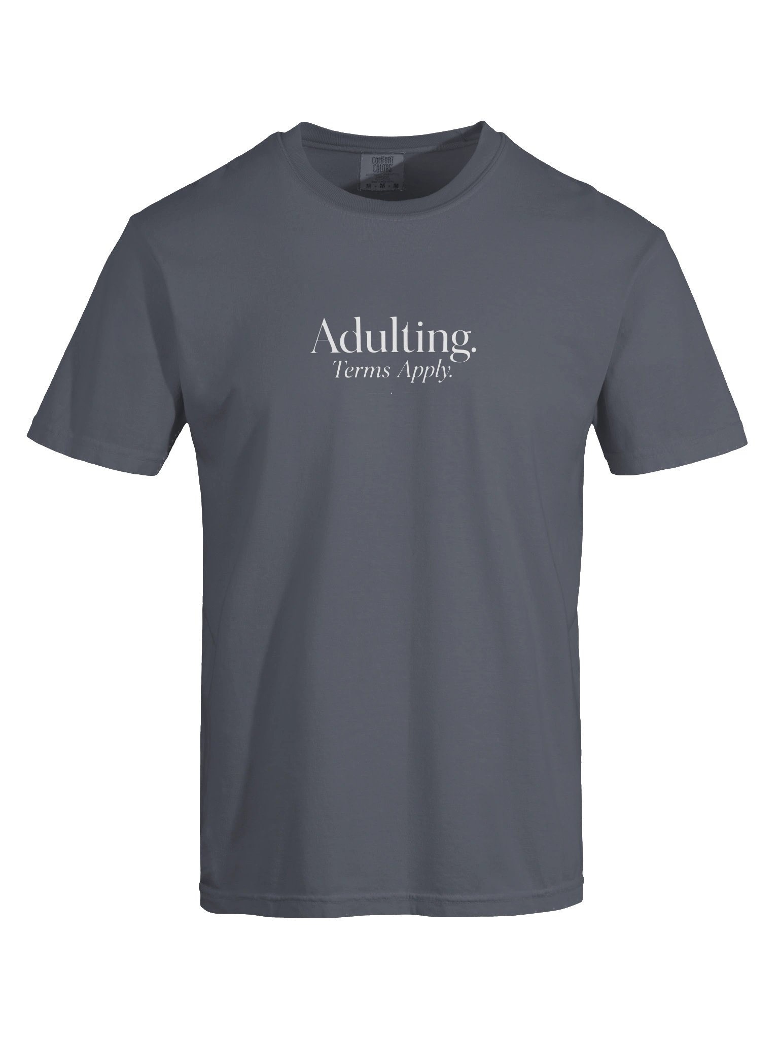 “Adulting. Terms Apply.” — Garment-Dyed Heavyweight T-Shirt product image (2)