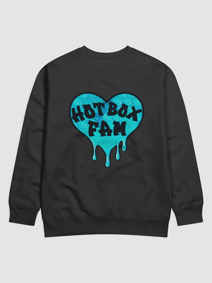 HOT BOX FAM BRIGHT BLUE HONEY COMB LOGO SWEATSHIRT product image (4)