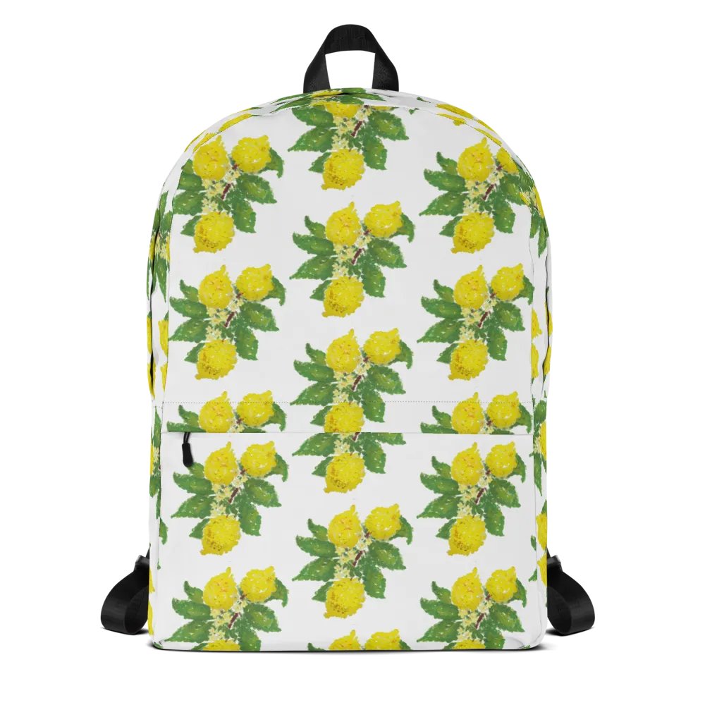 Lemon Love White Backpack product image (1)