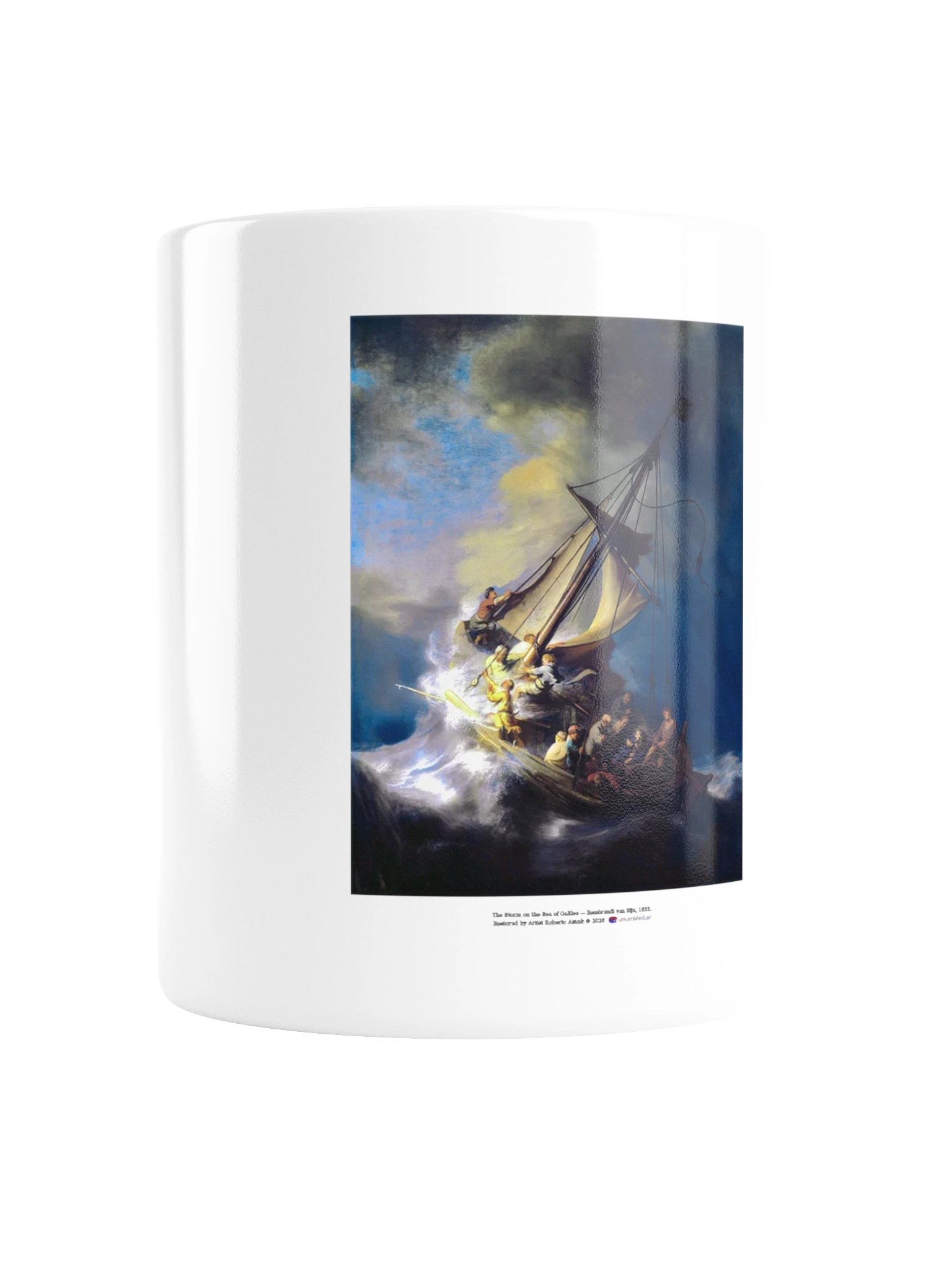 The Storm on the Sea of Galilee — White Mug product image (2)