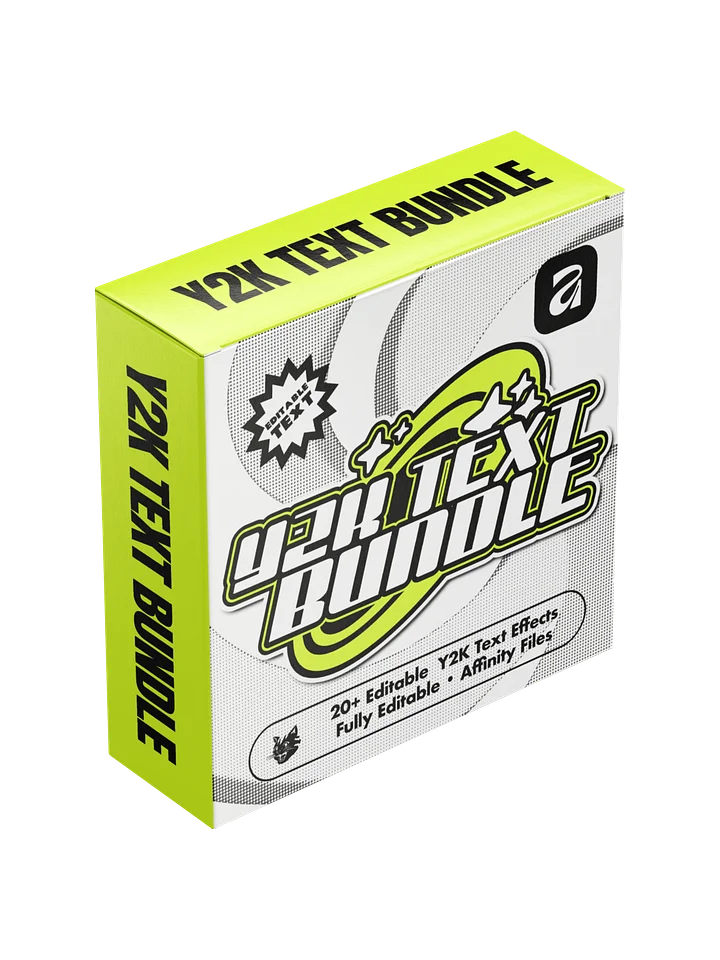 20+ Editable Y2K Text Effects For Affinity product image (1)