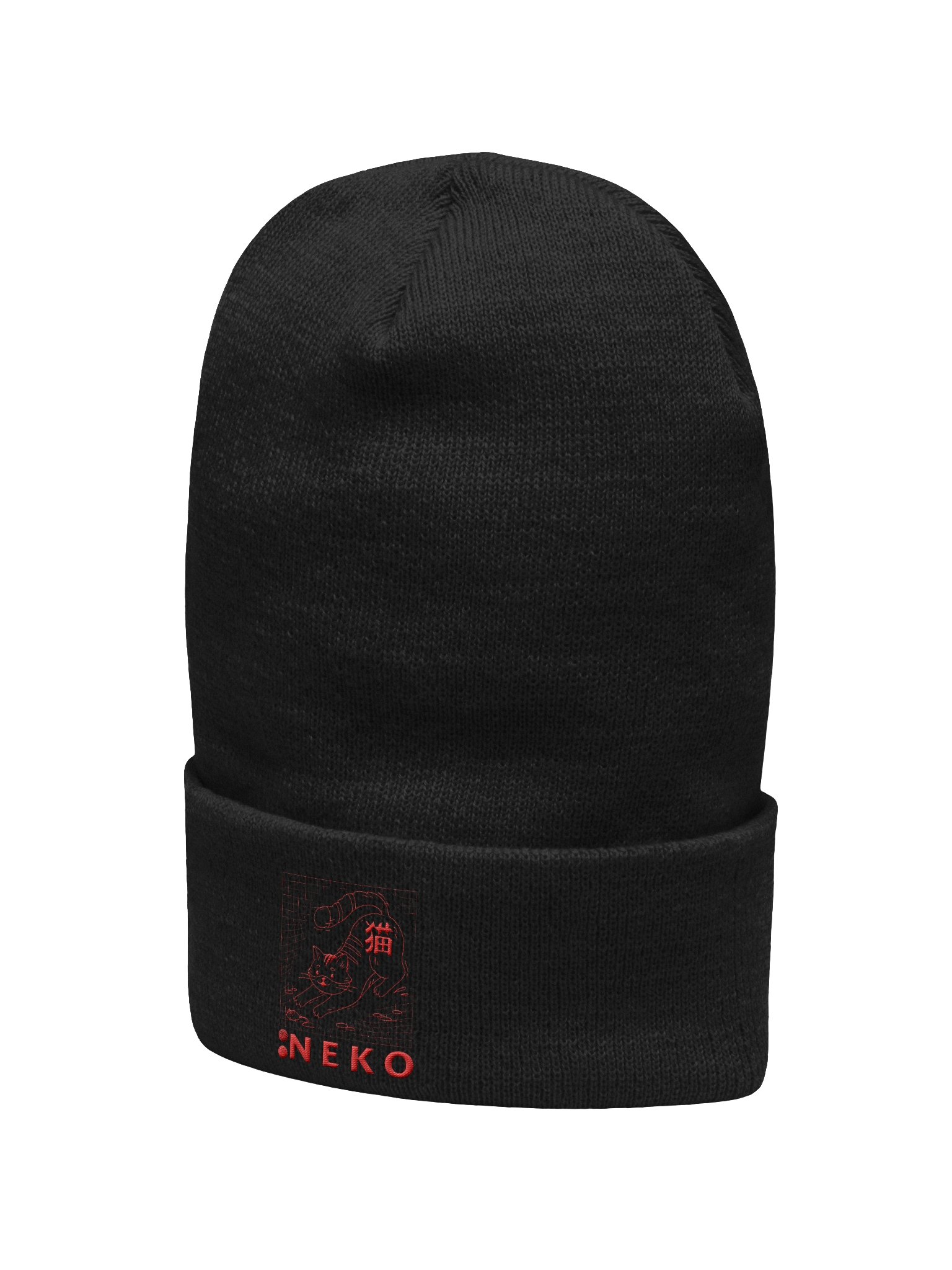 Neko Red & Black Beanie product image (2)