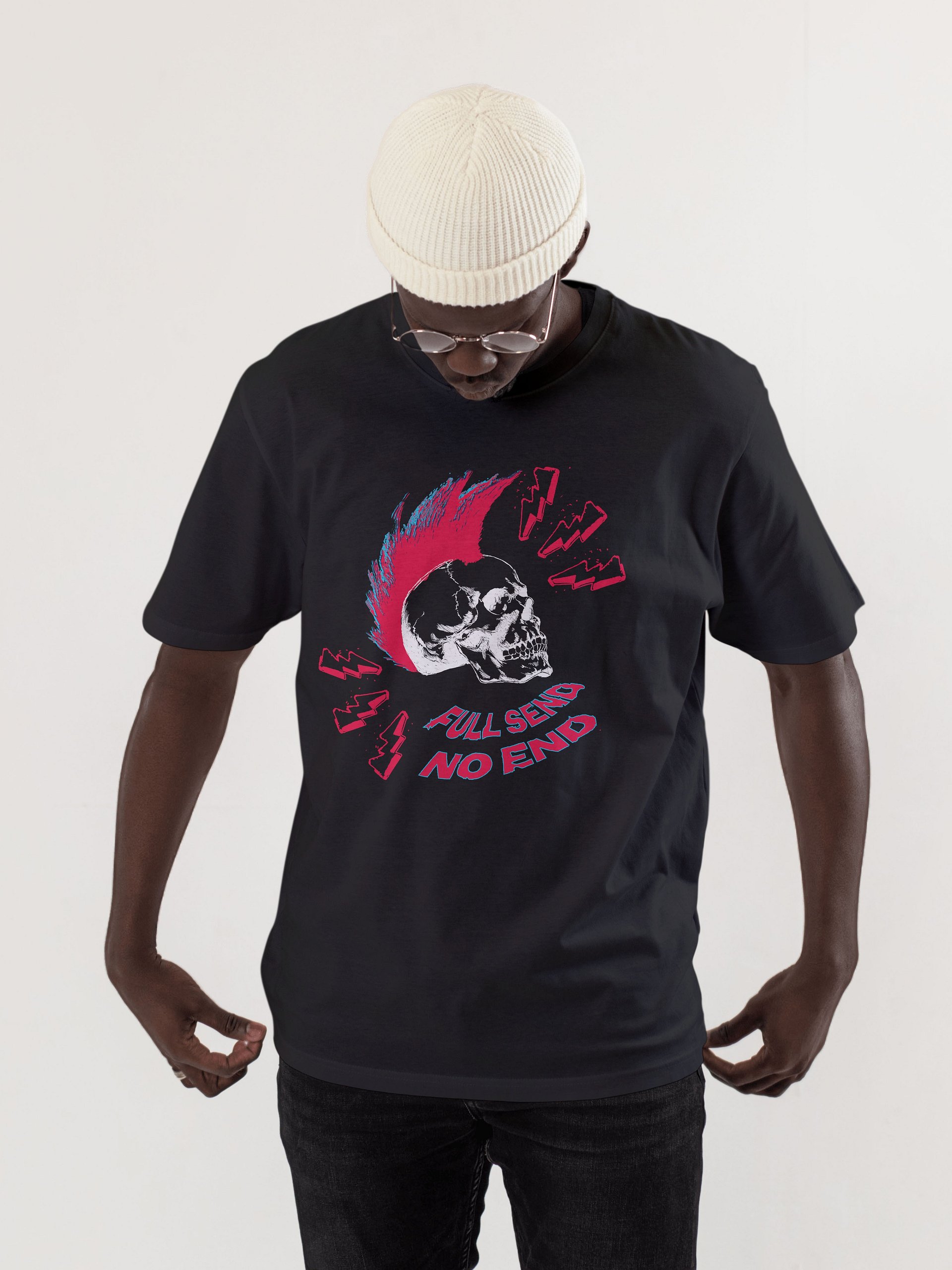 FULL SEND - NO END Black Tee Vs. 2 product image (11)