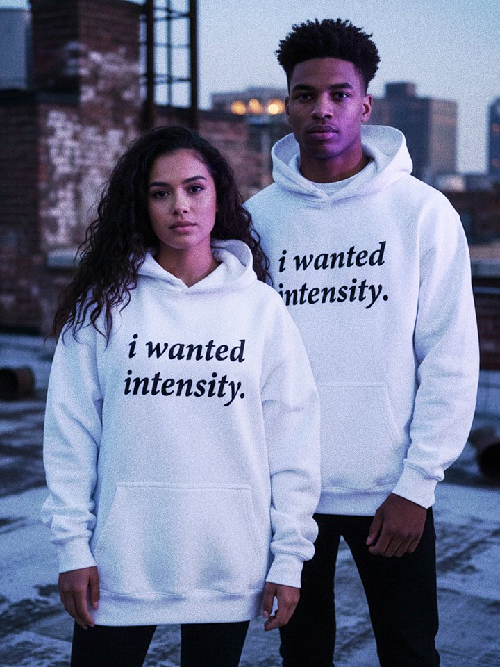 i wanted intensity Oversized Embroidered Hoodie product image (1)