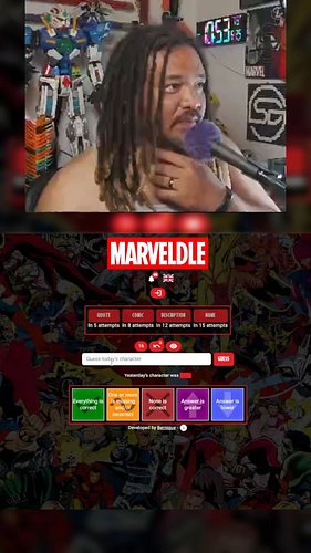 Comic Marveldle for June 25! I feel like I used two too many guesses to get here but we got here! #comic #marvel #marveldle