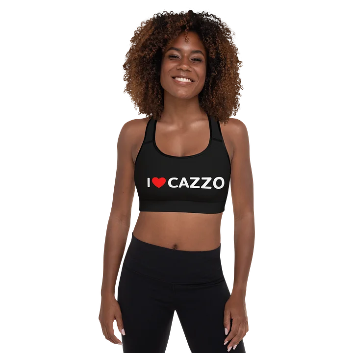 I ♥️ CAZZO sports bra product image (1)
