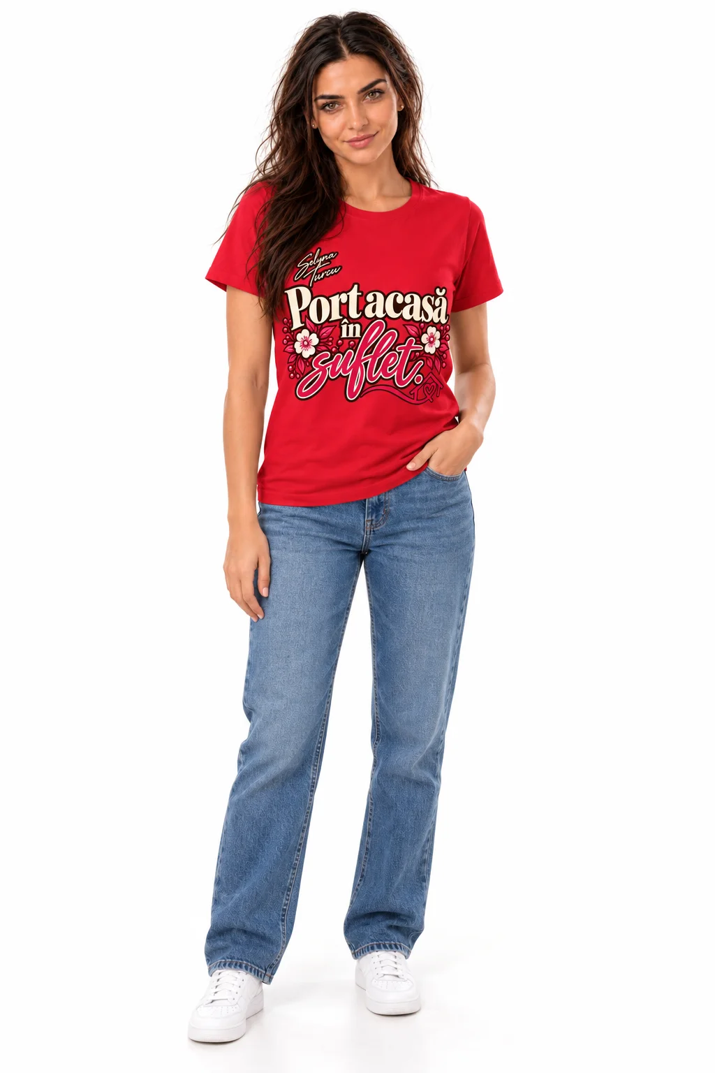 Tricou floral cu mesaj — Selyna Turcu product image (3)