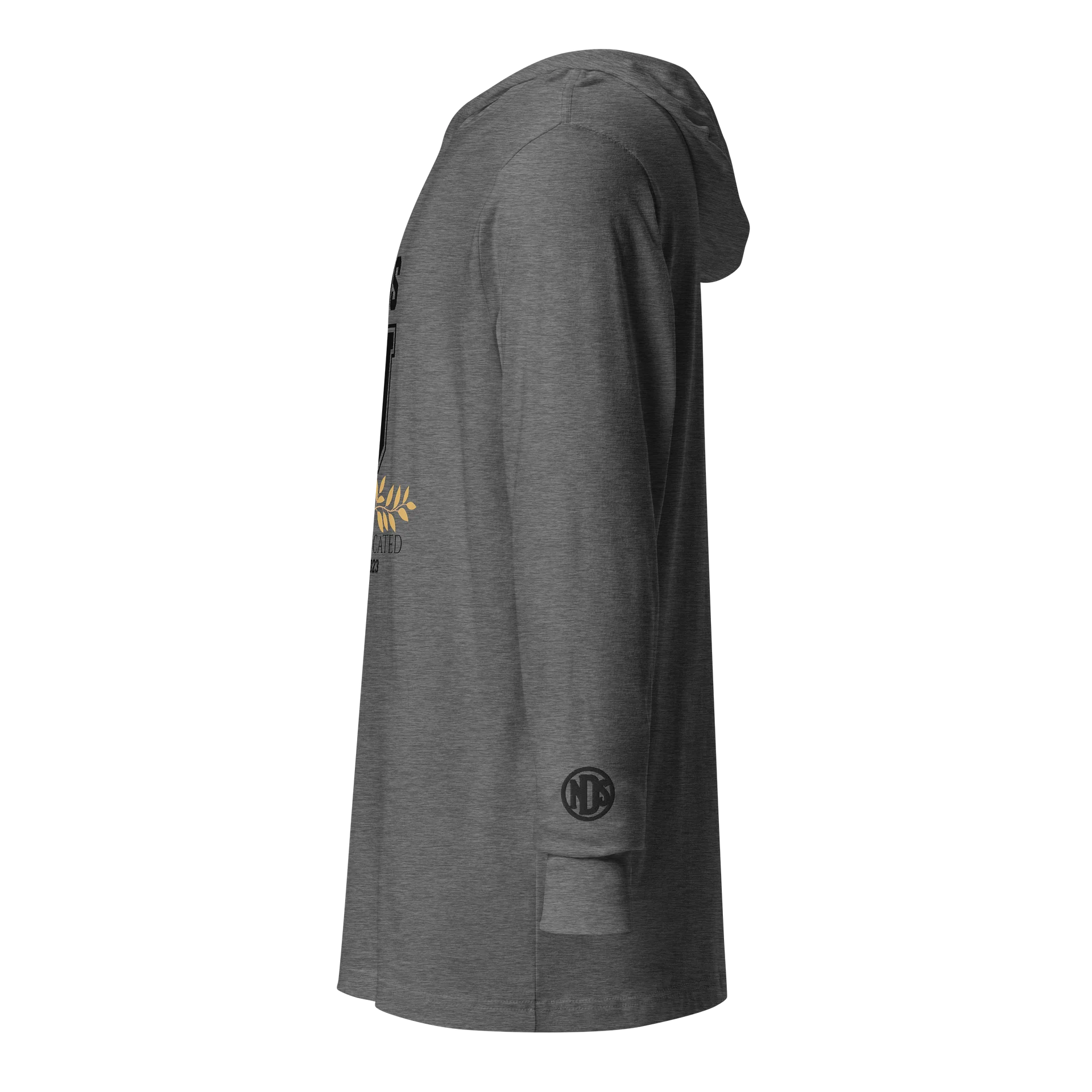 NDS University Heel Educated Hooded Long Sleeve Tee (Center Print) product image (3)