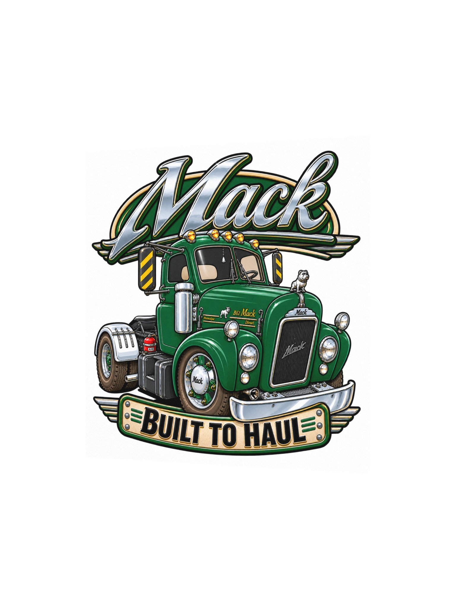 Mack Truck – Built to Haul Square Print product image (5)