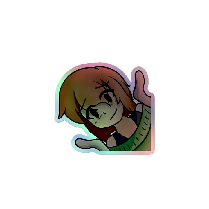 Miko Shrug Holo-Sticker! product image (1)