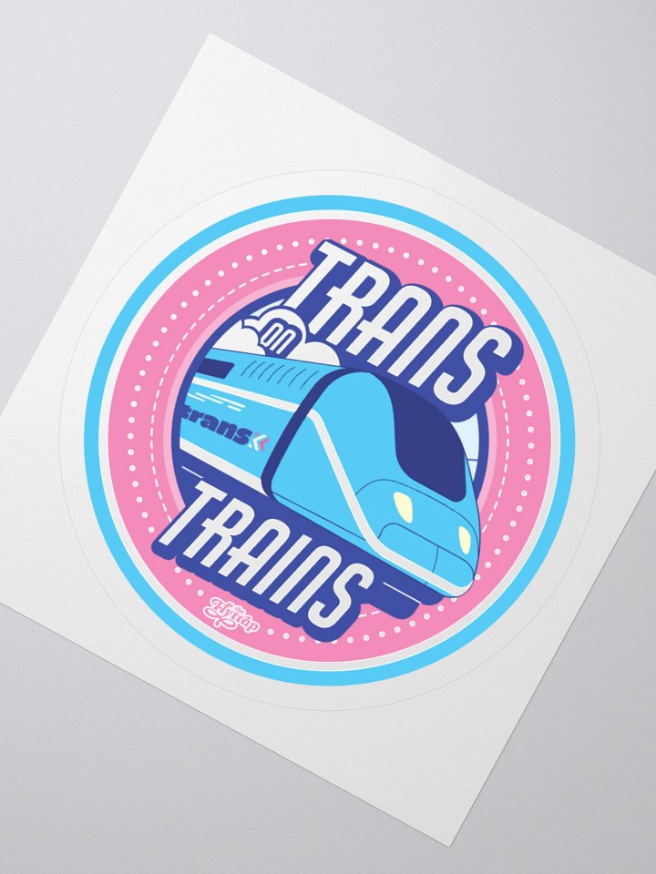 Trans on Trains sticker product image (2)