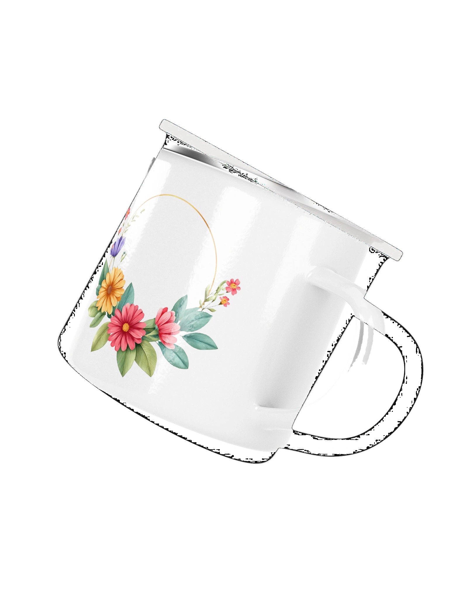 Flowers A Enamel Mug product image (3)