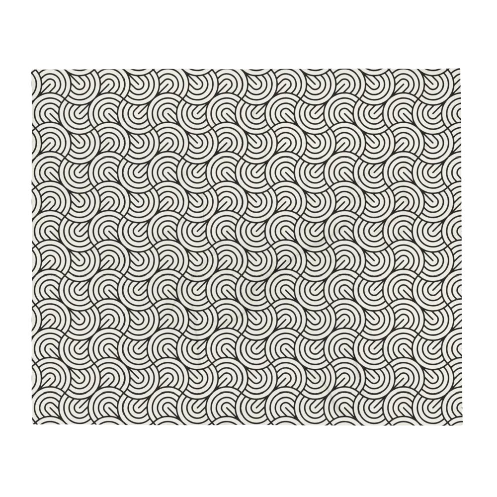 Monochrome Maze Throw Blanket product image (5)