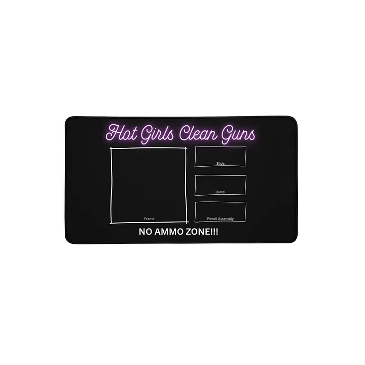 Hot Girls Clean Guns Desk Mat product image (2)