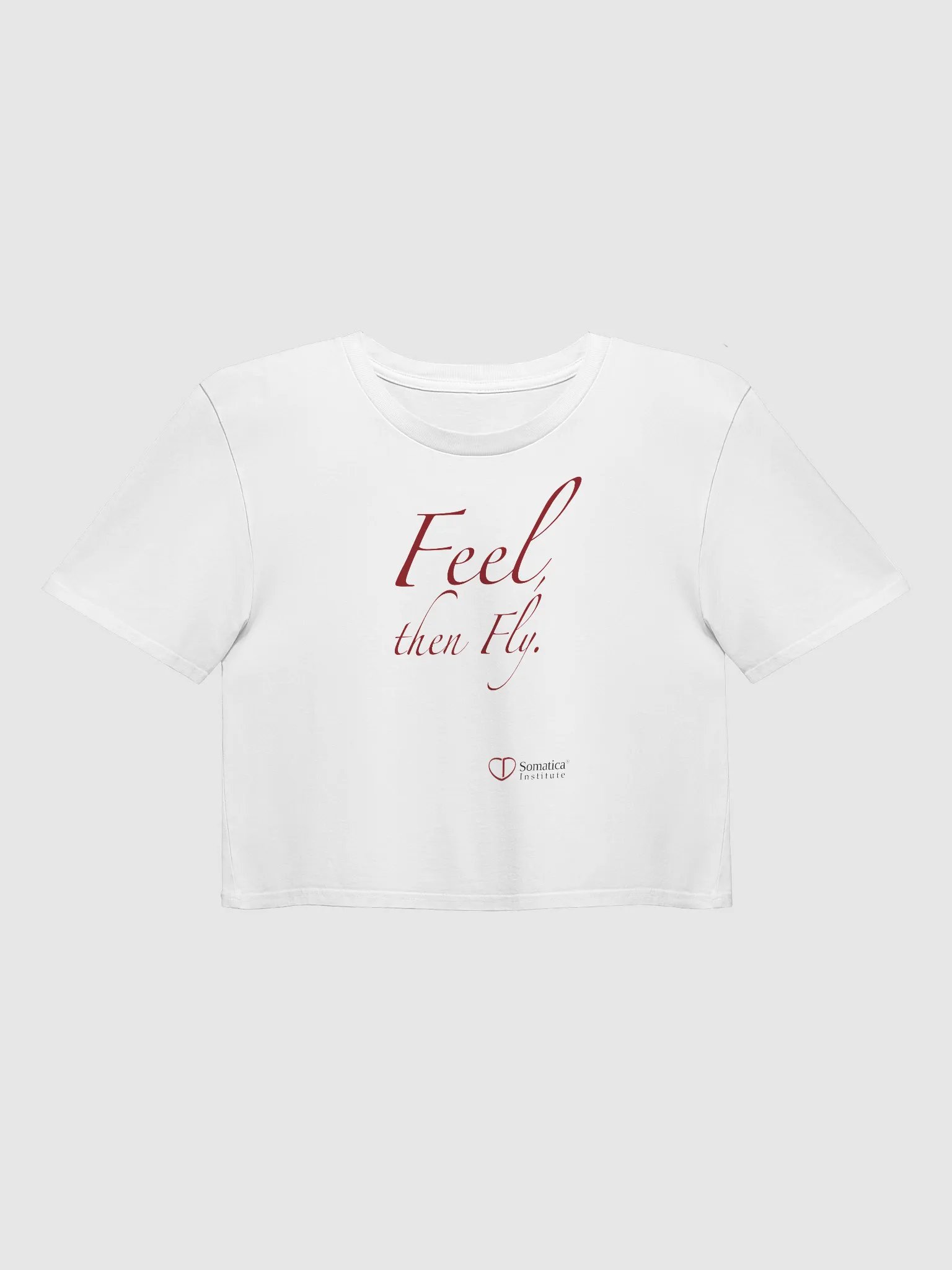 Feel, then Fly on Women's Premium Crop Top product image (1)