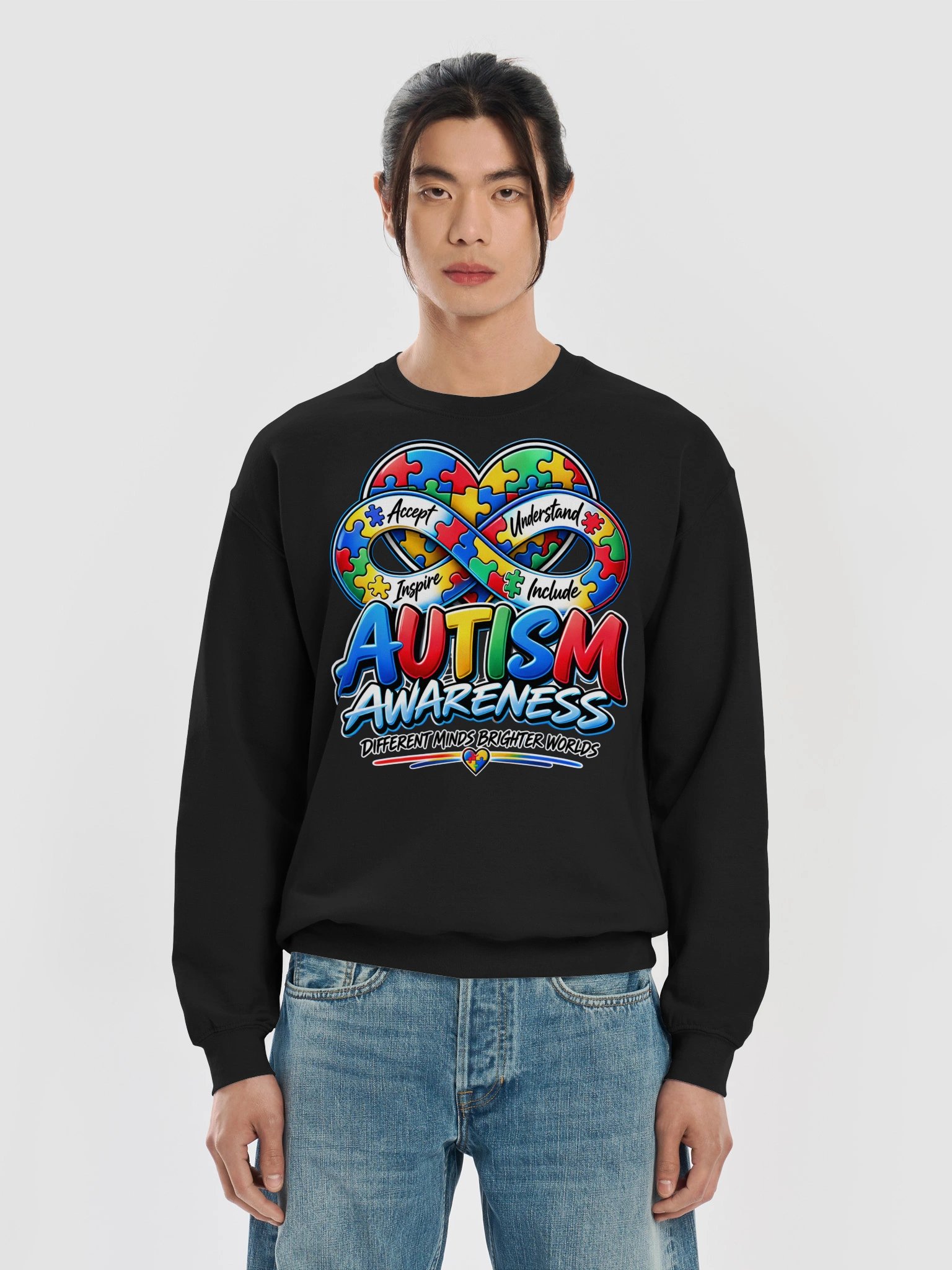 The Blacktop Brand "Autism Awareness" Crewneck Sweatshirt product image (57)