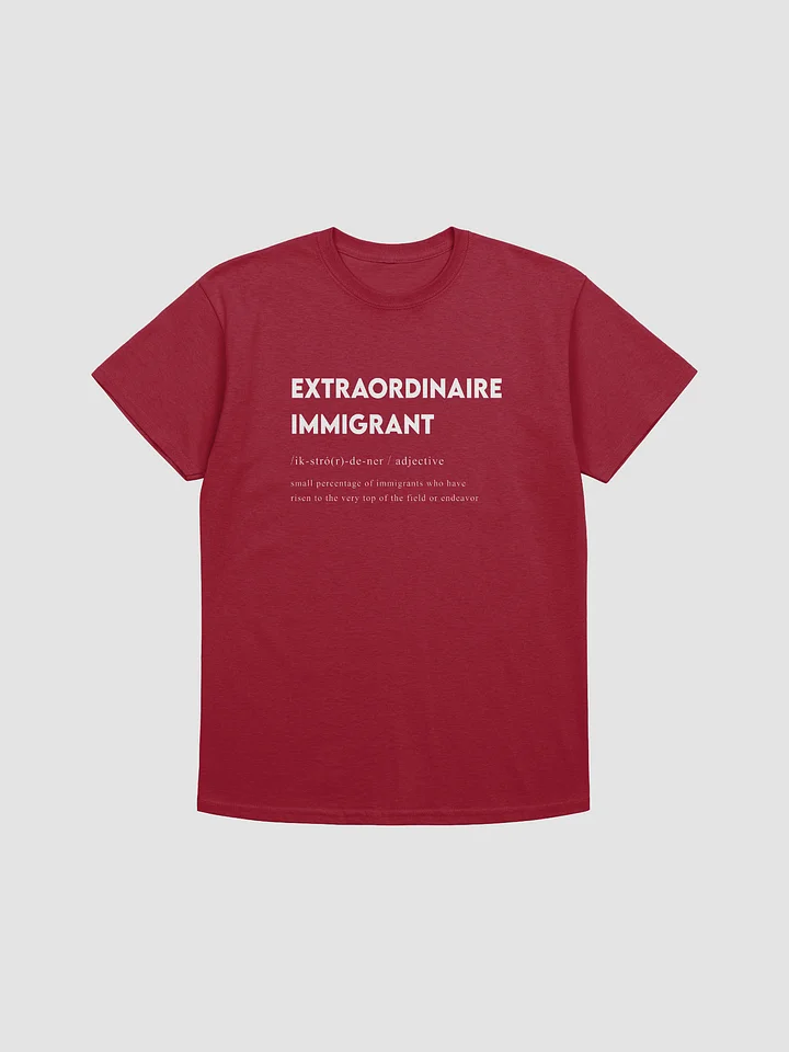 EXTRAORDINAIRE IMMIGRANT TSHIRT MAROON product image (1)