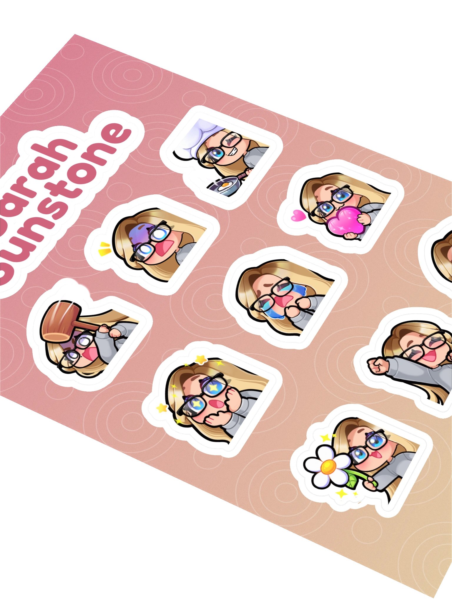 Emote Sticker Sheet (A) product image (2)