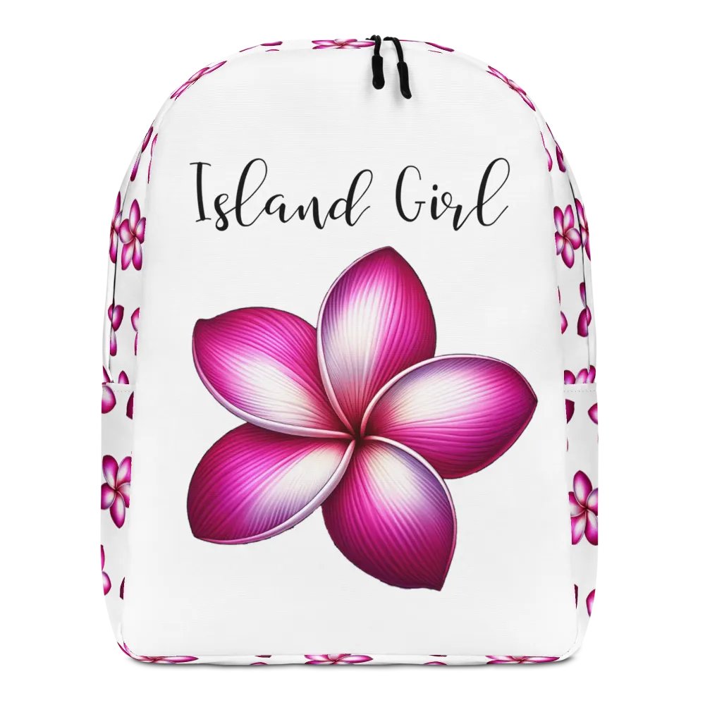 Island Girl Plumeria Backpack - Tropical Bliss for Your Adventures product image (1)