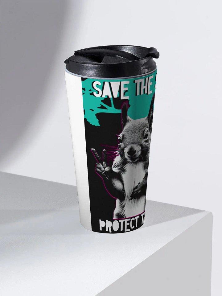 Peaceful Squirrel Stainless Steel Travel Mug product image (2)