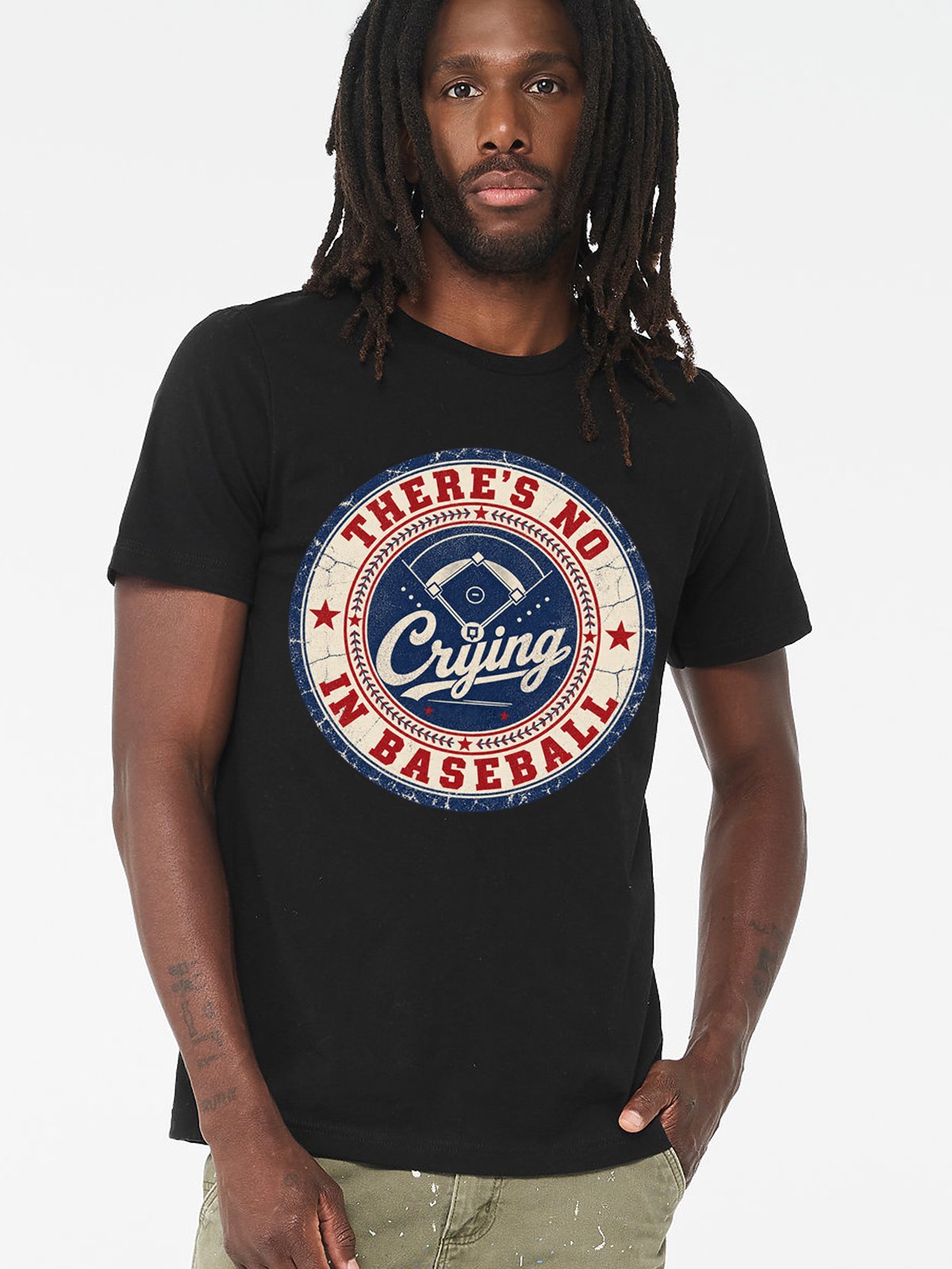 There’s No Crying in Baseball Vintage Tee product image (1)