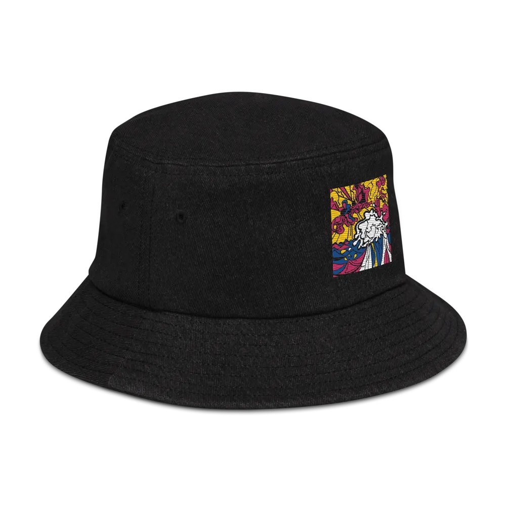 Swirling Denim Dreams Bucket Hat - Wave at Sunset product image (3)