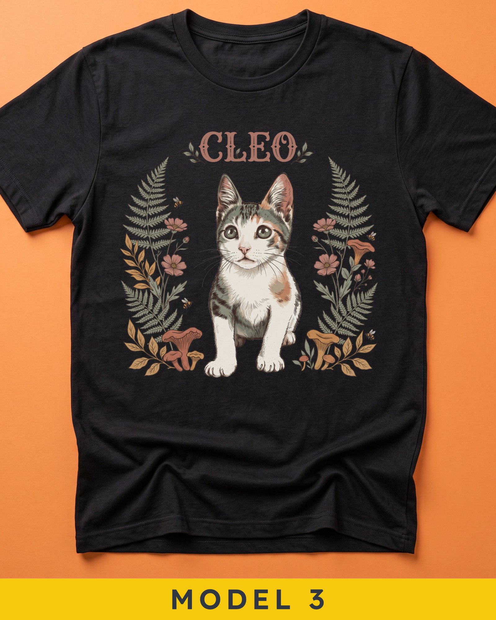 Custom Cat Design T-Shirt product image (3)
