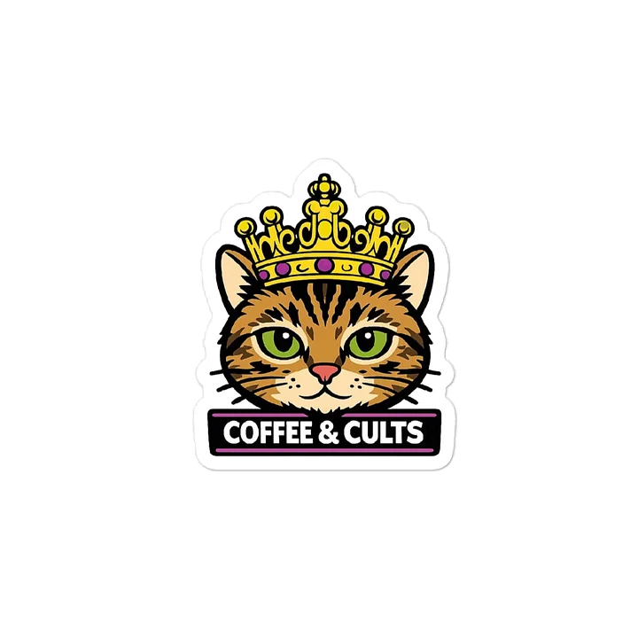 Queen Gloria Coffee & Cults Sticker Decal product image (2)