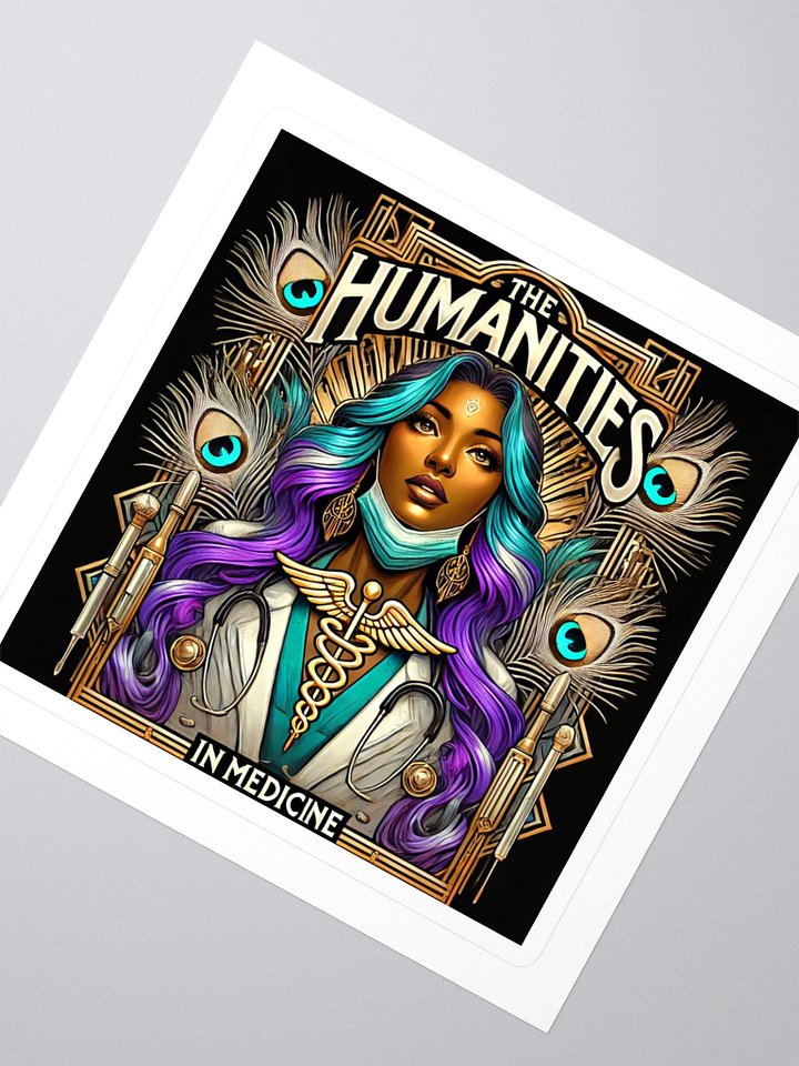 Humanities In Medicine MedArt Graphic Novel Style Vibrant Stickers product image (2)